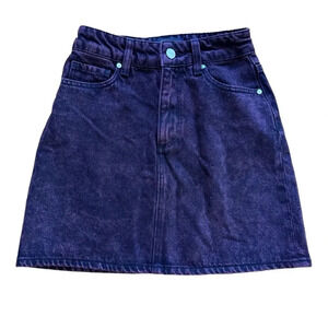 Paige Ruby Acid Aideen Skirt Mini Short Denim Jean Size 23